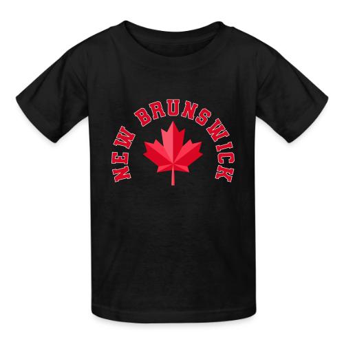 New Brunswick with maple leaf - Heavyweight Kid's T-Shirt