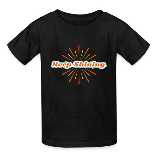 Keep Shining: Radiant Energy Design - Heavyweight Kid's T-Shirt