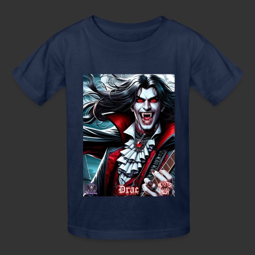 Monster Mosh 2024 Tour Drac on Guitar (D-006A) - Hanes Youth T-Shirt