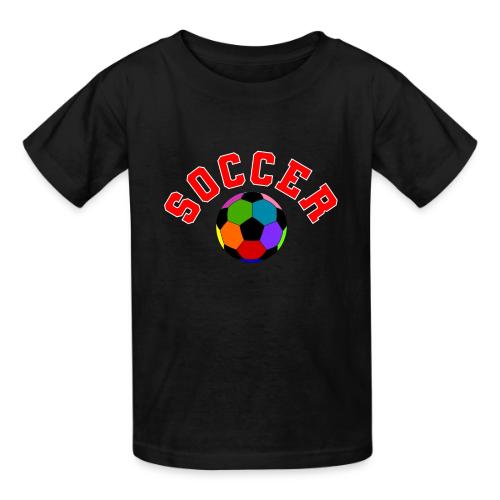 Soccer: Colorful Kick - Heavyweight Kid's T-Shirt