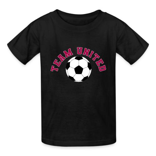Team United Soccer Ball Sports Design - Heavyweight Kid's T-Shirt
