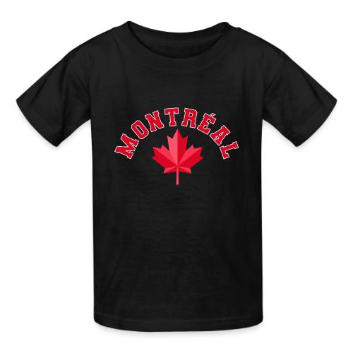 Montréal with maple leaf - Heavyweight Kid's T-Shirt