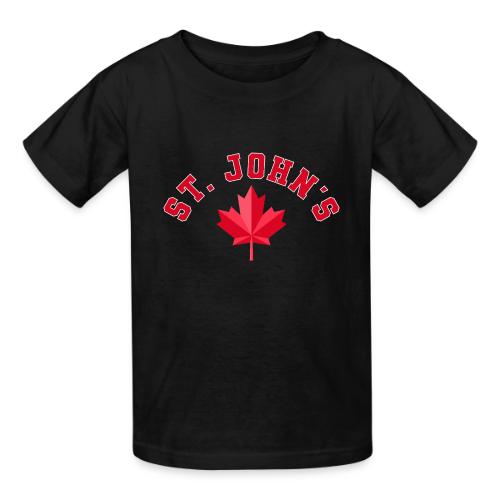 St. John's with maple leaf - Heavyweight Kid's T-Shirt