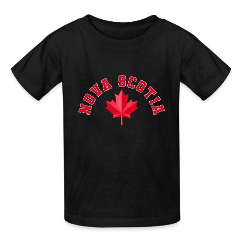 Nova Scotia with maple leaf - Heavyweight Kid's T-Shirt