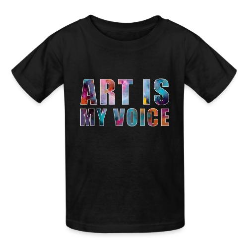 Art Is My Voice - Heavyweight Kid's T-Shirt
