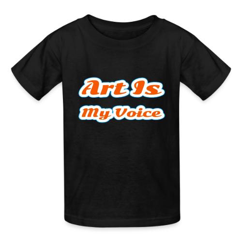 Art Is My Voice — Express Yourself Script - Heavyweight Kid's T-Shirt