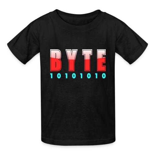 BYTE Binary Code Design - Heavyweight Kid's T-Shirt