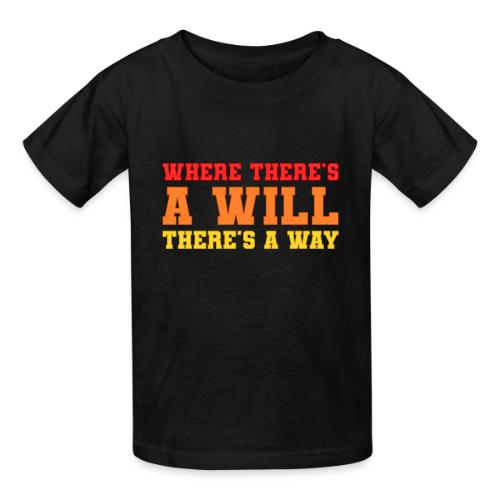 Willpower Wins - Heavyweight Kid's T-Shirt