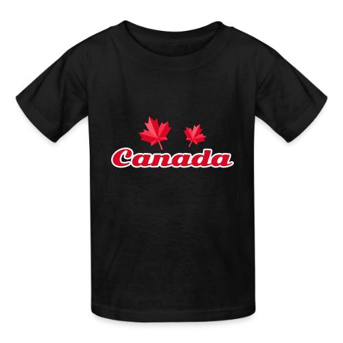 Canada with two maple leaves - Heavyweight Kid's T-Shirt