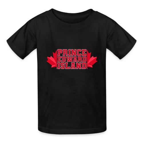 Prince Edward Island with maple leaf - Heavyweight Kid's T-Shirt