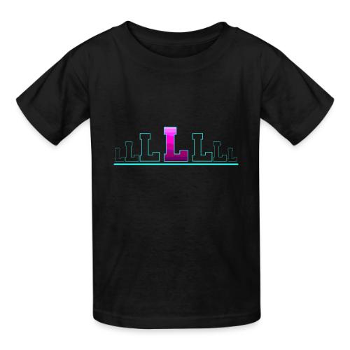 Letter L – Capital Varsity Alphabet Monogram - Heavyweight Kid's T-Shirt