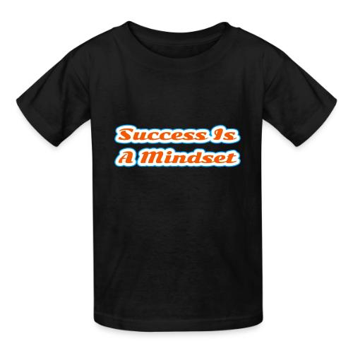 Success Is a Mindset — Motivational Glow Script - Heavyweight Kid's T-Shirt