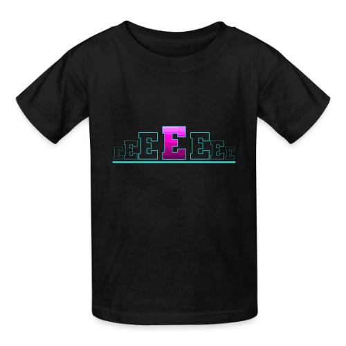 Letter E – Capital Varsity Alphabet Monogram - Heavyweight Kid's T-Shirt
