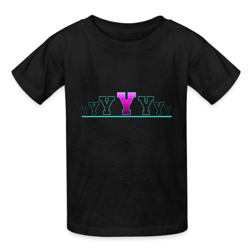 Letter Y – Capital Varsity Alphabet Monogram - Heavyweight Kid's T-Shirt