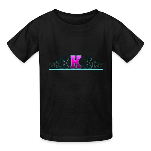 Letter K – Capital Varsity Alphabet Monogram - Heavyweight Kid's T-Shirt