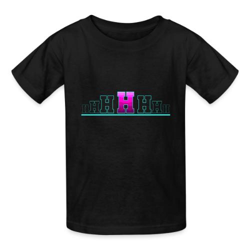 Letter H – Capital Varsity Alphabet Monogram - Heavyweight Kid's T-Shirt