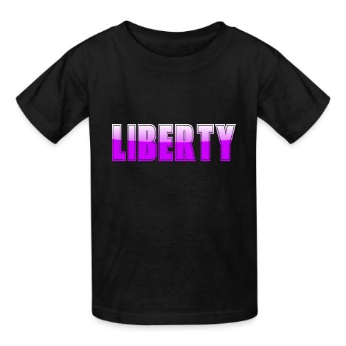 Liberty Typography Graphic Design - Heavyweight Kid's T-Shirt