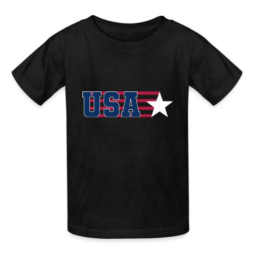 Star Stripe USA - Heavyweight Kid's T-Shirt