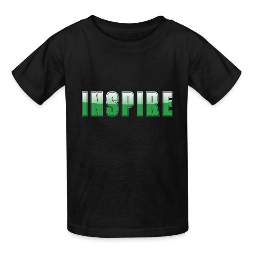 Inspire Word Art Design - Heavyweight Kid's T-Shirt