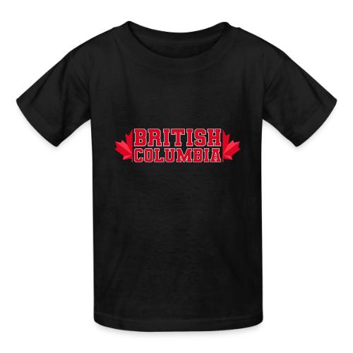 British Columbia with maple leaf - Heavyweight Kid's T-Shirt