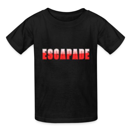 ESCAPADE Bold Typography Graphic Design - Heavyweight Kid's T-Shirt