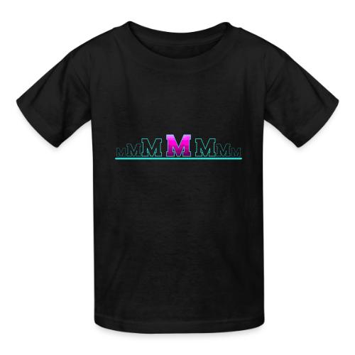 Letter M – Capital Varsity Alphabet Monogram - Heavyweight Kid's T-Shirt