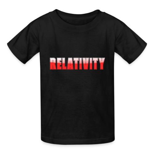 Relativity Science Typography Design - Heavyweight Kid's T-Shirt