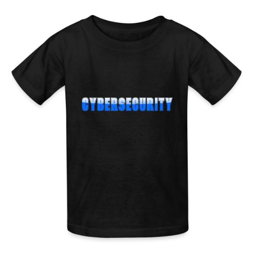 Cybersecurity Word Art Design - Heavyweight Kid's T-Shirt