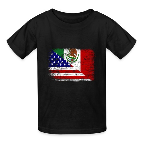 Vintage Mexican American Flag - Hanes Youth T-Shirt