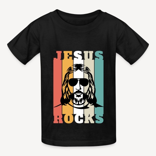 JESUS ROCKS - Hanes Youth T-Shirt