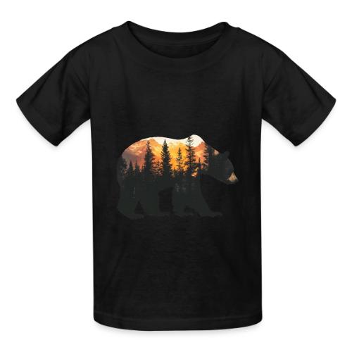 Bear: Sunset Guardian - Heavyweight Kid's T-Shirt