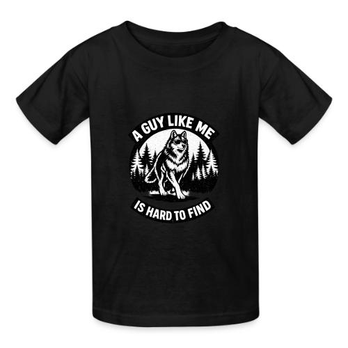 Funny Wolf Shirt – Hard to Find Retro Tee - Heavyweight Kid's T-Shirt