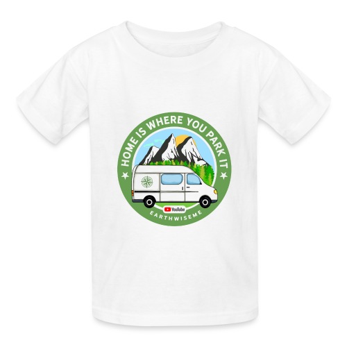 Van Home Travel / Home is where you park it / Van - Hanes Youth T-Shirt