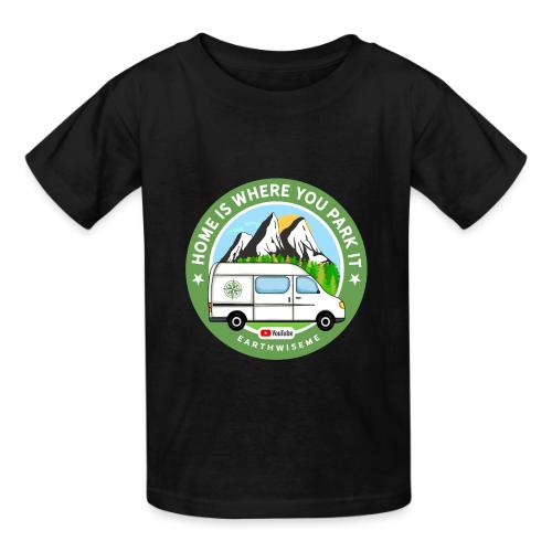 Van Home Travel / La maison est l’endroit où vous la garez / Van - T-shirt enfant épais