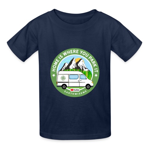 Van Home Travel / Home is where you park it / Van - Hanes Youth T-Shirt