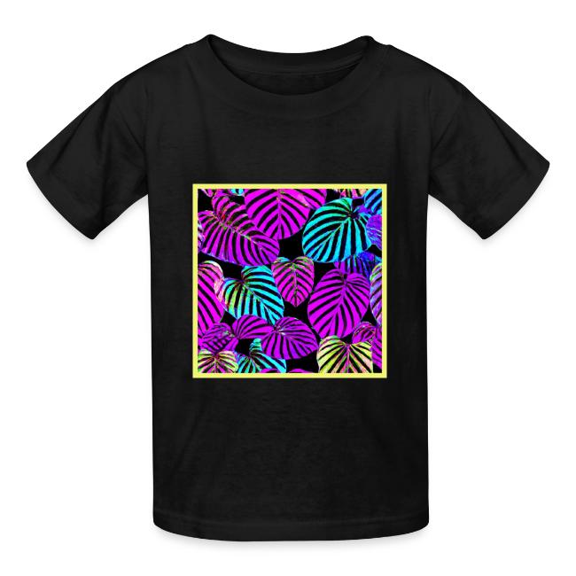 NeonLeaf Harmony Vibrant Pattern