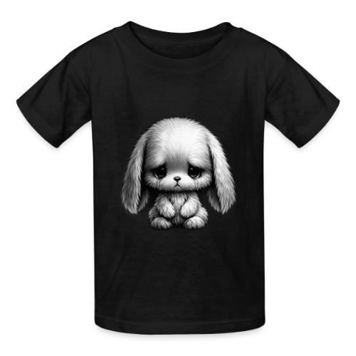 Sad Puppy Meme with Puppy Standing - Heavyweight Kid's T-Shirt