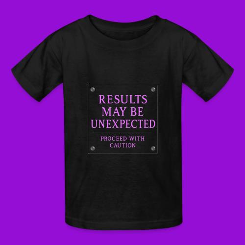 Results - Neon Purple - Heavyweight Kid's T-Shirt