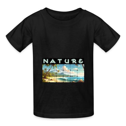 Nature: Sun-Kissed Shore - Heavyweight Kid's T-Shirt