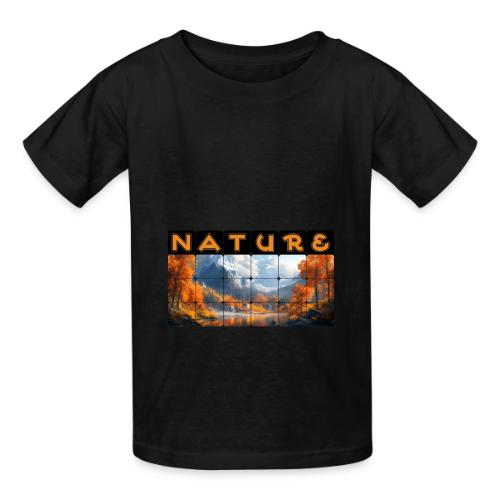 Nature: Golden Autumn Escape - Heavyweight Kid's T-Shirt