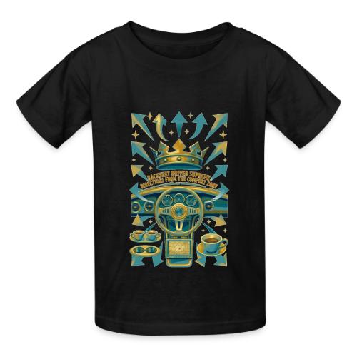Backseat Driver T Shirt, Funny Dad Gift - Heavyweight Kid's T-Shirt