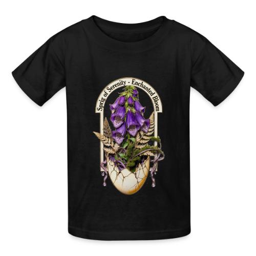 Spring Serenity Foxglove Tee, Easter Gift for wife - Heavyweight Kid's T-Shirt