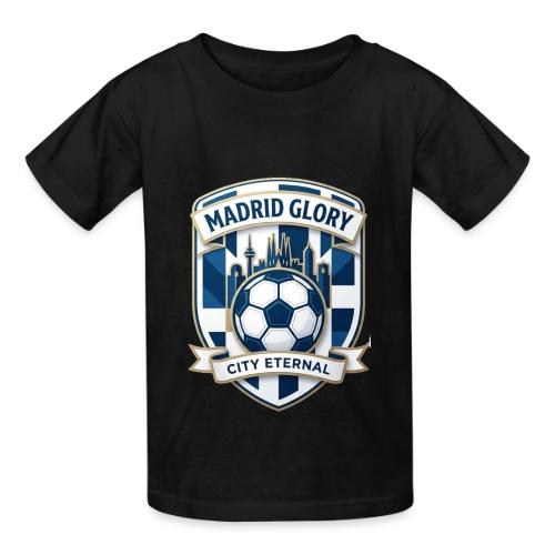 Madrid Skyline Glory T Shirt, Madrid Fan Gift - Heavyweight Kid's T-Shirt