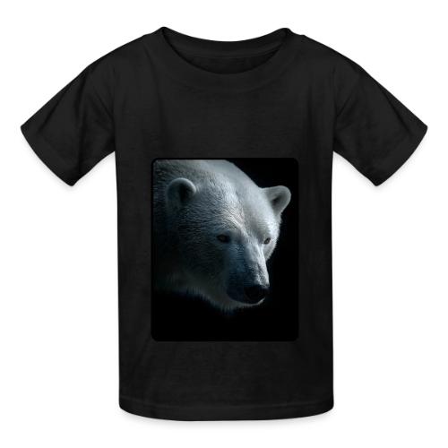 Polar Bear Close-Up Wildlife Design - Heavyweight Kid's T-Shirt