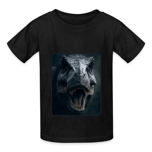 T Rex Cinematic Close-Up Design - Heavyweight Kid's T-Shirt