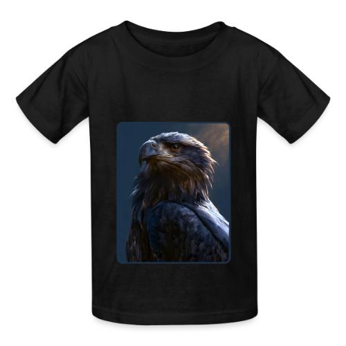 Majestic Eagle Cinematic Portrait Design - Heavyweight Kid's T-Shirt