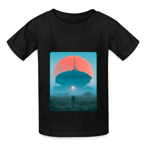Astronaut Alien Outpost Design - Heavyweight Kid's T-Shirt