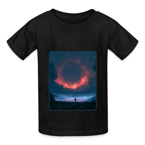 Supernova Reflection Space Scene - Heavyweight Kid's T-Shirt