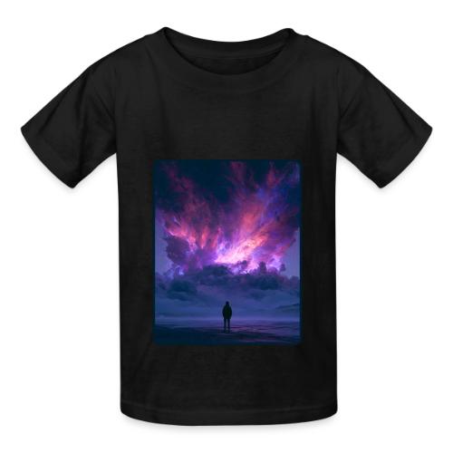 Cosmic Supernova Night Design - Heavyweight Kid's T-Shirt