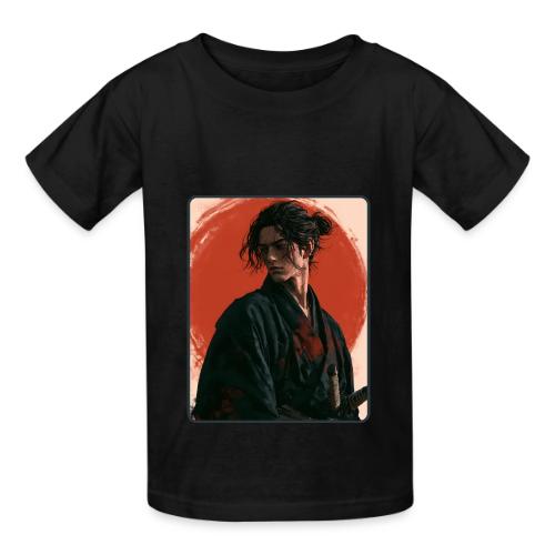 Samurai Beneath the Red Sun - Heavyweight Kid's T-Shirt